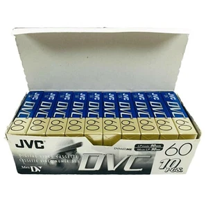 JVC Digital Video Mini DV Cassette Cassette - Confezione da 10 - DVM60DU DVM60ME - SP 60 min - Foto 1 di 9