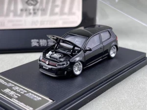 ZD Maxwell 1:64 Black VW Golf GTI MK6 VIP BBS Sports Model Diecast Metal Car BN - Picture 1 of 8