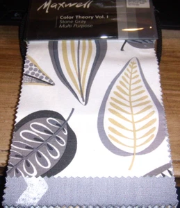46 PCS MAXWELL  STONE GRAYFABRIC SWATCH SAMPLE BOOK COLOR THEORY VOL.1 FREE SHIP - Picture 1 of 7