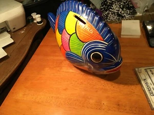 Ceramic fish, Acapulco, fish coin bank, piggy bank, plaster C4 - Picture 1 of 4