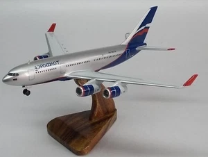 IL-96 ILyushin IL96 Airplane Desk Wood Model Small New - Picture 1 of 1