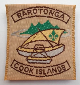 Pfadfinder Rarotonga Cookinseln Band Aufnäher Abzeichen. - Bild 1 von 3
