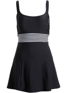 Neu Badekleid Langgrösse Gr. 48 Schwarz Damen Bade-Kleid Bademode Schwimm-Anzug - Bild 1 von 1