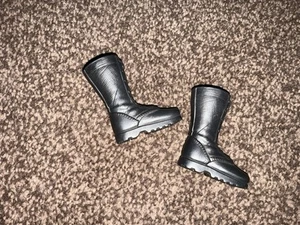 TALL BOOTS 1/6 SCALE BLACK BOOTS TOY FOR 12” SOLDIER BLUE BOX DRAGON IN DREAMS - Picture 1 of 3