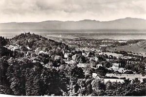 Badenweiler AK Ortsansicht Panorama Aussicht Stempel 1954, Kleinformat - Bild 1 von 2