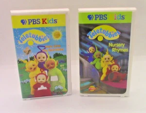 Teletubbies Lot 2 Vhs Nursery Rhymes Here Come The Teletubbies Pbs Kids 1998 - Picture 1 of 14