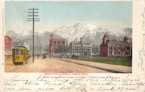 25th Street OGDEN, UTAH Reed Hotel Opera House 1905 RPO Mitchell Postcard - Picture 1 of 2