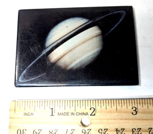 Anillos de Saturno Planeta Espacio Ata Boy Imán de Nevera EE. UU. Años 90 De Colección - Imagen 1 de 3
