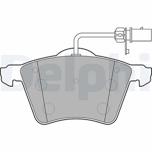 DELPHI Bremsbelagsatz, Scheibenbremse Vorderachse u.a. für FORD, SEAT, VW - Bild 1 von 3