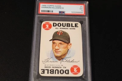 1968 Topps Game - Harmon Killebrew - Card # 5 - PSA EX 5 - Image 1 of 4