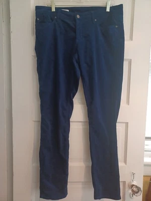 GAP 1969 Azul Terciopelo Siempre Ajustado Jeans Pantalones Mujer 32/14 Fiesta Vacaciones Foto 1 de 4