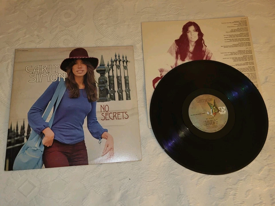 CARLY SIMON-NO SECRETS 1972 ELEKTRA RECORDS LP EKS-75049 EXC. VG+ YOU'RE SO VAIN - Image 1 of 1