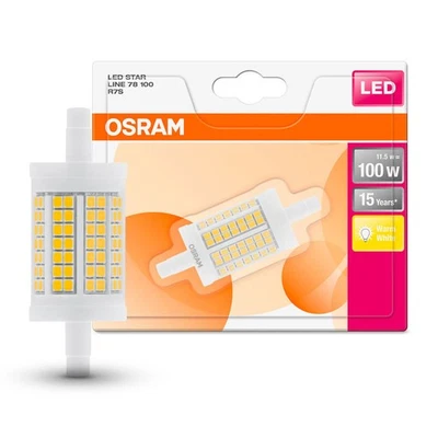 Osram LED Star Leuchtmittel Stab 11,5W = 100W R7s 78mm 1521lm FS warmweiß 2700K - Bild 1 von 4