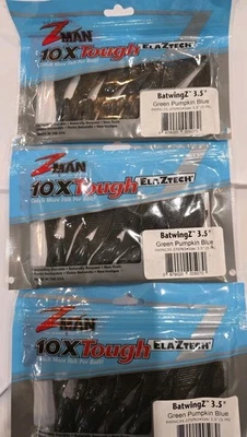 Lot of 3- Z-Man StreakZ Curly TailZ 4" Soft Plastic Grub Zman Bass Fishing Lure - Image 1 of 4