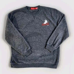Coca-Cola Sweatshirt Youth Large 11/13 Gray Allover Fleece Soda Drink Polar Bear - Picture 1 of 16