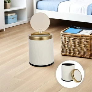  Cubo de basura de baño con tapa apertura automática para cocina - Imagen 1 de 17