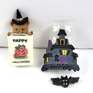 Mini Lote De Colección Halloween Casa Embrujada Tirar Cuerda Murciélago Fantasma Prendedor y Oso en Bolsa - Imagen 1 de 5
