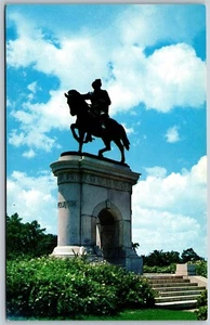 Vtg Houston TX Sam Houston Monument View Hermann Park Postcard - Picture 1 of 2
