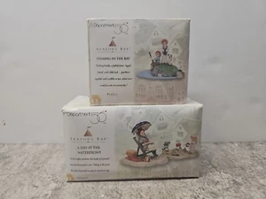 DEPT 56 Seasons Bay A DAY AT THE WATERFRONT FISHING IN THE BAY 53326 53313 - Picture 1 of 4
