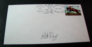 Old Cover with Pat Day Signature L728 - Picture 1 of 2