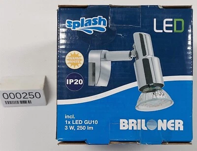 EBOND Briloner 2792-018 - Faretto LED da parete SPLASH 1xGU10/3W/230V ZA-000250 - Immagine 1 di 4