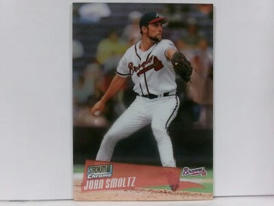 2000 Topps Stadium Club Chrome John Smoltz #54 HOF - Image 1 of 2