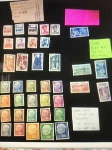 Saar Stamps #188-200,# 226, #289-308 & B61-64 All M/NH/OG - Picture 1 of 8