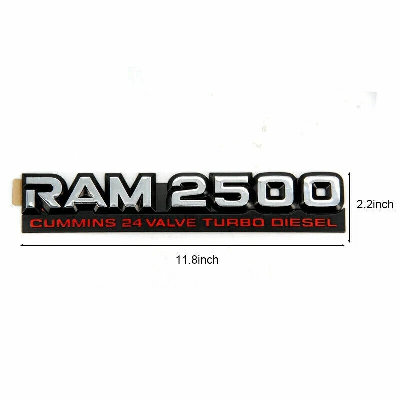 Наклейка с логотипом эмблемы турбодизеля 98-02 Ram 2500 Cummins 24 клапана 55295313AC - Изображение 1 из 1