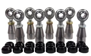 ECONOMY 4 LINK 7/16 ROD END KIT 7/16 ALUMINUM CONE SPACERS BUNGS.065 HEIM JOINT - Picture 1 of 8