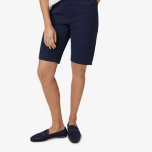 Nautica Girl's Navy Stretch Twill School Uniform Shorts, Size 5 - Picture 1 of 3