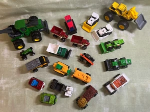 20 Mattel & John Deere Die-cast Matchbox metal model construction vehicles - Picture 1 of 5