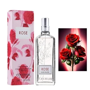 L'Occitane En Provence ROSE Eau de Toilette Spray 2.5 oz NIB Lychee Rose Patchou - Picture 1 of 1