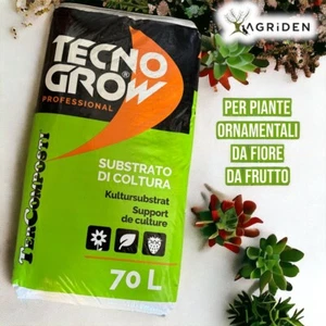 TECNO GROW CANAPA TERRA TERRICCIO SUBSTRATO PROFESSIONALE 70 LT - TERCOMPOSTI - Foto 1 di 1