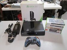 Microsoft Xbox 360 E 250 GB Console w/ 10 Games & Original Box (Tested/Works)