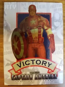 2011 Upper Deck Capitan America Il Primo Vendicatore #P-1 Poster Card Vittoria - Foto 1 di 1