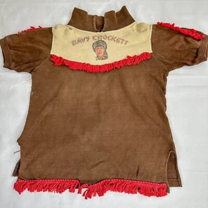 Vintage 1950’s Davy Crockett Western Dress Up Play Costume Shirt Kid's RARE - Picture 1 of 8