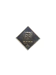 Vintage 60er Jahre Pfadfinder Jungtier Pfadfinder Bär Pin Anstecknadel Diamantform - Bild 1 von 5