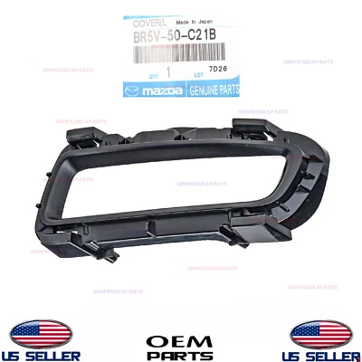 Cubierta de bisel de lámpara antiniebla delantera izquierda genuina OEM 2007-2009 Mazda 3  Foto 1 de 2