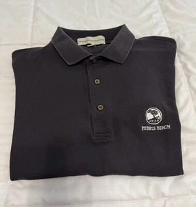 PEBBLE BEACH GOLF BLK SHIRT Size M Pebble Beach Collection - Picture 1 of 9