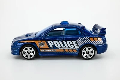 2022 Matchbox "MBX Japan Tourers" 2007 Subaru Impreza WRX BLUE METALLIC | POLICE - Image 1 of 2