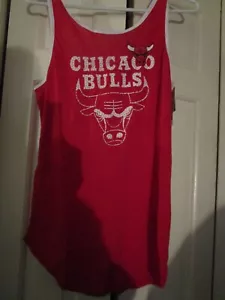 NEW NBA Chicago Bulls Women's Red Cross Back Tank Top Large L - Picture 1 of 5