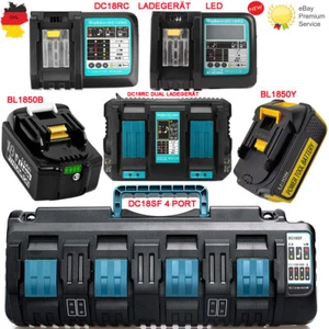 Batería de repuesto BL1850B 5.0Ah Li-Lon con indicador LED para 18V Makita LXT-400 BL1860B - Imagen 1 de 33