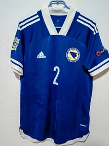 Bojan Nastic #2 Bosna Dres Bosnia Shirt Adidas M Football Jersey BIH Trikot - Picture 1 of 4