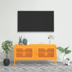 vidaXL TV Cabinet Mustard Yellow 41.3"x13.8"x19.7" Steel - Picture 1 of 10