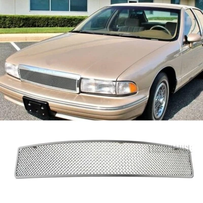 Mesh Grille For 1991-1996 Chevy Caprice Stainless Steel Main Upper Wire Grill 92 Foto 1 de 4