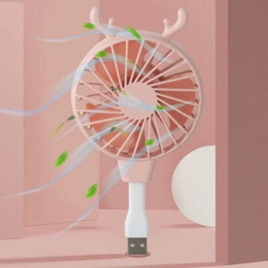 Portable USB Dual Cooling Mini Fan Handheld Cooler Sport Office Traveling USA . - Picture 1 of 4