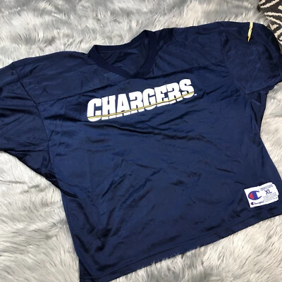 Camiseta de fútbol americano vintage hecha por campeones de Estados Unidos Blue Chargers NFL XL Foto 1 de 4