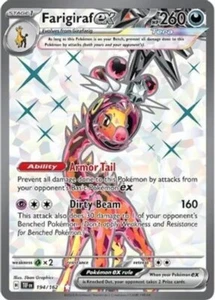 x1 Farigiraf ex - 194/162 - Ultra Rare Pokemon SV05 Temporal Forces M/NM - Picture 1 of 1