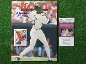 Revista Beckett de béisbol firmada por el Dr. James Jim Beckett por Michael Jordan Bulls JSA - Imagen 1 de 4