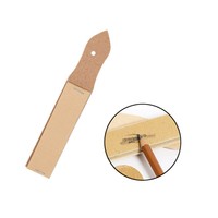 3pz Slicker In Legno+10pz Lana Dauber Strumenti Lavorazione Pelle DIY